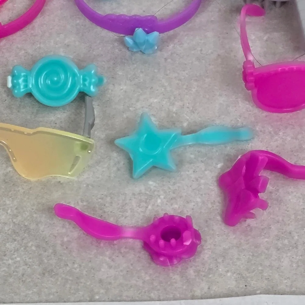 LOL Surprise OMG Doll Accessories Lot Sunglasses Headbands Brush Hair Clips Pink